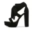 Fashion Burgundy Cocktail Party Womens Sandals 2022 Ankle Strap 12 cm Thick Heels Open / Peep Toe Sandals High Heels