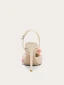 Fashion Champagne Pearl Appliques Sequins Womens Sandals 2023 10 cm Stiletto Heels Pointed Toe Prom Sandals High Heels