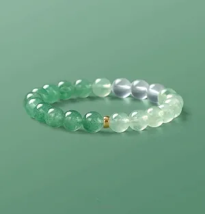 Fashion Sage Green Handmade Natural Crystal Bracelets 2025