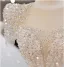 Charming White Beading Sequins Court Train Wedding Dresses 2024 Ball Gown Scoop Neck Short Sleeve Backless Wedding