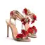 Chic / Belle Beige Été Jardin / Extérieur Appliques Sandales Femme 2023 Bride Cheville 11 cm Talons Aiguilles Peep Toes / Bout Ouvert Sandales Talons Hauts