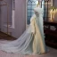 Chic / Beautiful Sage Green Prom Dresses 2023 Trumpet / Mermaid Strapless Backless Flower Sleeveless Court Train Prom Formal Dresses