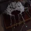 Charmant Argenté Fait main Cristal Tiare Mariage Accessoire Cheveux Mariage 2025