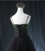 Haut de Gamme Noire Perlage Paillettes Robe De Bal 2024 Robe Boule Bretelles Spaghetti Sans Manches Dos Nu Longue Robe De Ceremonie