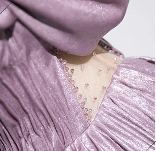 Élégant Rougissant Rose Perlage Glitter Robe De Bal 2025 Princesse De l'épaule Manches Courtes Dos Nu Train De Balayage Promo Robe De Ceremonie