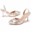 Chic / Beautiful White Rhinestone Wedding Shoes 2023 7 cm Stiletto Heels Pointed Toe Wedding High Heels