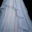 Bling Bling Himmelblau Perlenstickerei Strass Pailletten Ballkleider 2023 A Linie Spaghettiträger Rüschen Kurze Ärmel Rückenfreies Lange Ball Festliche Kleider