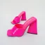Chic / Beautiful White Street Wear Womens Sandals 2022 11 cm Thick Heels Open / Peep Toe Womens Sandals High Heels