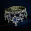 Fashion Royal Blue Crystal Rhinestone Wedding Crown 2022 Alloy Bridal Hair Accessories