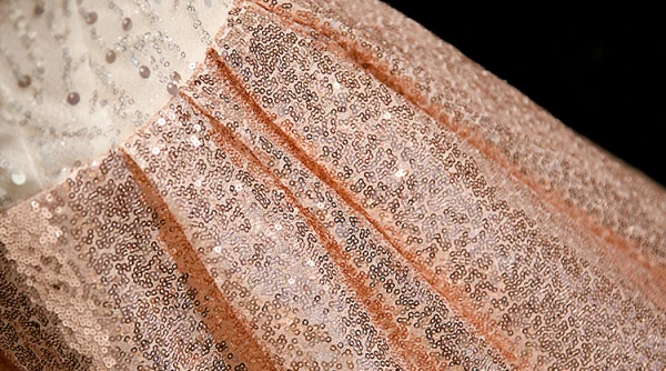 Sparkly Champagne Beading Sequins Tassel Prom Dresses 2024 A-Line / Princess Off-The-Shoulder Short Sleeve Backless Floor-Length / Long Prom Formal Dresses