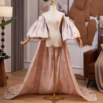 Fashion Blushing Pink Printing Prom Accessories Shawl 2025