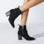 Fine Brun Vinter Gateklær Suede Boots Dame 2023 8 cm Tykk Hæler Spisse Boots
