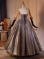 Sparkly Pearl Rhinestone Appliques Sequins Prom Dresses 2024 Ball Gown Strapless Sleeveless Backless Floor-Length / Long Prom Formal Dresses