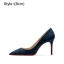 Fashion Black Suede Evening Party Pumps 2023 12 cm Stiletto Heels Pointed Toe Pumps High Heels
