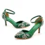 Sexy Silber Strass Brautschuhe 2023 7 cm Stilettos Knöchelriemen Spitzschuh Hochzeit Sandaletten Hochhackige