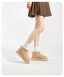 Comfortable Brown Street Wear Leather Flat Suede Snow Boots 2024 Round Toe Womens Boots