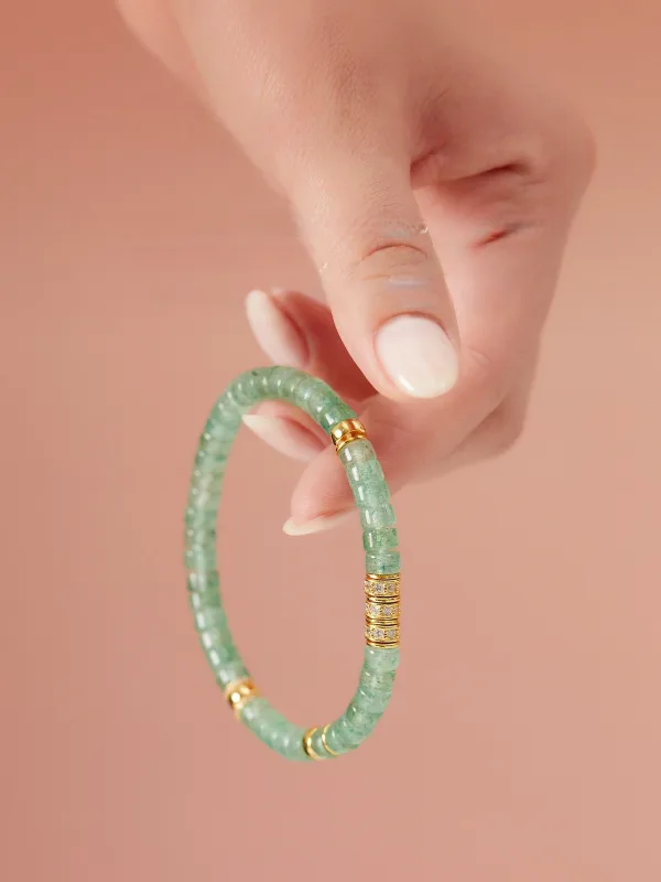 Mode Vert Cendré Fait main Cristal Naturel Bracelets Accessorize 2025