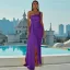 Fashion Yellow Holiday Split Front Evening Dresses 2022 Trumpet / Mermaid One-Shoulder Sleeveless Backless Floor-Length / Long Formal Dresses
