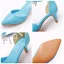Chic / Beautiful Sky Blue Evening Party Womens Shoes 2023 Pearl Rhinestone Tassel Ankle Strap 5 cm Stiletto Heels Pointed Toe Womens Shoes High Heels