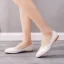 Elegant White Lace Flower Flat Wedding Shoes 2023 Pointed Toe Wedding Shoes