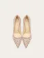 Scintillantes Champagne Soirée Paillettes Escarpins 2026 Cuir 10 cm Talons Aiguilles À Bout Pointu Talons Hauts