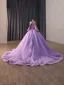 High-end Purple Håndlaget Beading Perle Rhinestone Paljetter Ballkjoler 2026 Ballkjole Kjæreste Uten Ermer Ryggløse Chapel Train Formelle Kjoler
