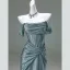 High-end Burgundy Evening Dresses 2025 Trumpet / Mermaid Strapless Sleeveless Backless Sweep Train Evening Party Formal Dresses