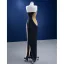 Haut de Gamme Noire Perlage Paillettes Robe De Soirée 2022 Trompette / Sirène Bustier Sans Manches Dos Nu Longue Soirée Robe De Ceremonie
