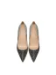 Glitter Zilveren Zwarte Pailletten Avond Pumps 2024 Leer 10 cm Naaldhakken / Stiletto Spitse Neus Pumps Hoge Hakken
