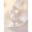 Fashion Ivory Rhinestone Bow Wedding Shoes 2023 Leather 8 cm Stiletto Heels Pointed Toe Wedding Pumps High Heels