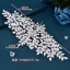 Vintage / Originale Argenté Fait main Faux Diamant Feuille Accessoire Cheveux Mariage Bijoux Mariage 2023 Mariage