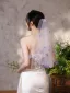 Chic / Belle Blanche Papillon Voile De Mariée 2025 0.5 m Tulle
