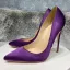 Schöne Traube Abend Satin Pumps 2022 12 cm Stilettos Spitzschuh Pumps Hochhackige