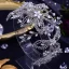 Fashion Silver Handmade  Pearl Rhinestone Alloy Bridal Hair Accessories 2023