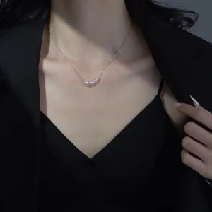 Charming Silver Pearl Evening Party Sterling Silver Necklaces Accessories 2023