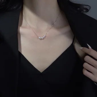 Charming Silver Pearl Evening Party Sterling Silver Necklaces Accessories 2023