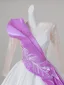 Elegant Ivory Two Tone Beading Sequins Prom Dresses 2026 Ball Gown Scoop Neck 3/4 Sleeve Backless Floor-Length / Long Formal Dresses