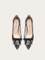 Sexy Zwarte Kant Bloem Strik Gala Pumps 2024 Leer 10 cm Naaldhakken / Stiletto Spitse Neus Pumps Hoge Hakken