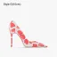 Chic / Beautiful Green Heart-shaped Prom Pumps 2023 Leather 10 cm Stiletto Heels Pointed Toe Pumps High Heels