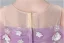 Chic / Beautiful Lavender Pearl Sequins Lace Flower Birthday Flower Girl Dresses 2025 Ball Gown Scoop Neck Short Sleeve Floor-Length / Long