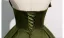 Vintage Olivgrün Satin Ballkleider 2025 Ballkleid Bandeau Ärmellos Rückenfreies Lange Ball Festliche Kleider