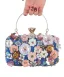 Flower Fairy Ocean Blue Pearl Rhinestone Sequins Prom Clutch Bags 2024