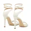 Fashion Brown Street Wear Summer Womens Sandals 2022 Ankle Strap 11 cm Stiletto Heels Open / Peep Toe Sandals High Heels