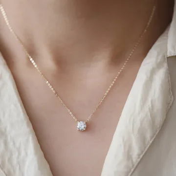 Simple Doré Argent Sterling Zircon Colliers Accessorize 2023