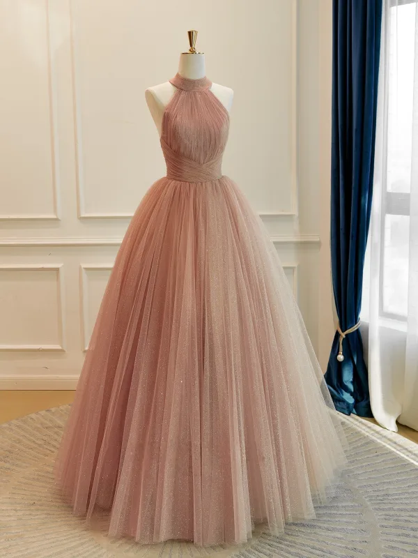 dresses for women glitter Pink and Navy Sequin Prom Dress and Strapless Glitter Dress main image 0