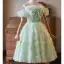 Fashion Sage Green Beading Sequins Appliques Homecoming Graduation Dresses 2025 A-Line / Princess Off-The-Shoulder Short Sleeve Backless Tea-length Formal Dresses