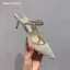 Charmant Silber Abend Strass Pailletten Sandalen Damen 2023 7 cm Stilettos Spitzschuh Sandaletten Hochhackige