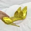 Chic / Beautiful Gold Cocktail Party Laser Womens Shoes 2023 Patent Leather 12 cm Stiletto Heels Pointed Toe Womens Shoes High Heels