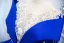 Vintage / Retro Royal Blue Beading Rhinestone Sequins Prom Dresses 2024 Organza Ball Gown Scoop Neck Short Sleeve Floor-Length / Long Prom Formal Dresses