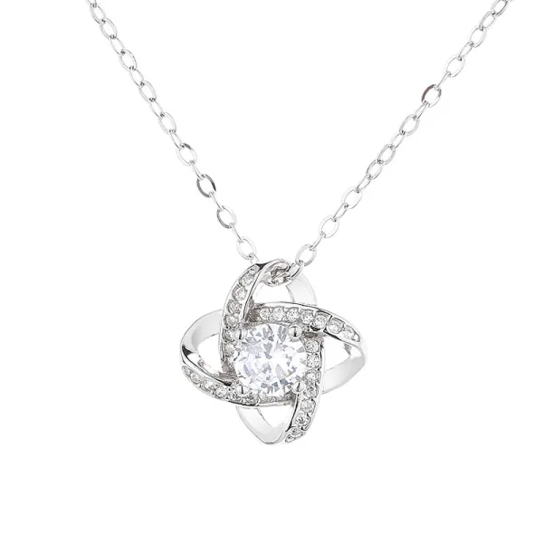 Modest / Simple Silver Rhinestone Sterling Silver Necklaces Accessories 2023